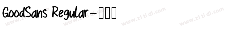 GoodSans Regular字体转换
